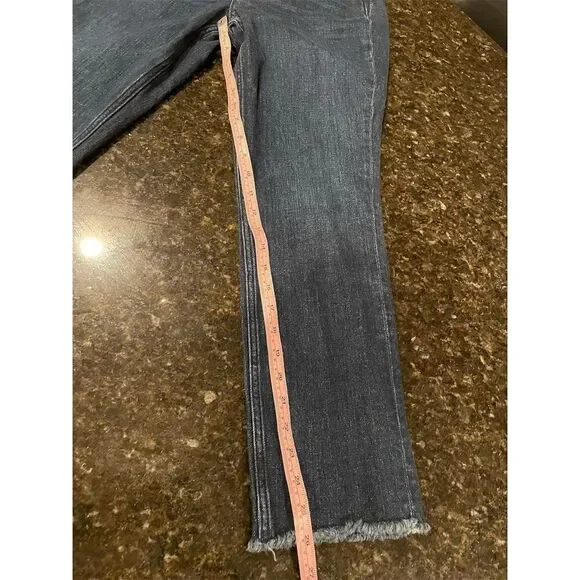 Vineyard Vines Women's Cropped Jeans Size 28 Dark Blue Relaxed Fit - Picture 8 of 10